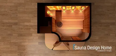 Családi szaunaház bárpulttal
